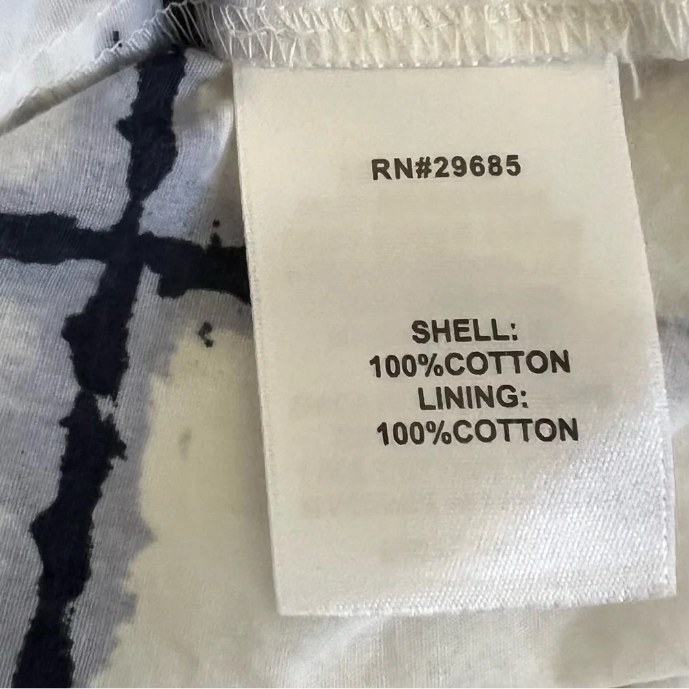 Pendleton White & Navy Windowpane Dress 14 Petite 100% Cotton Classic Coastal - Picture 4 of 6